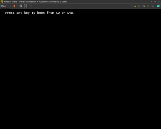 Нажмите любую клавишу для загрузки с CD или DVD