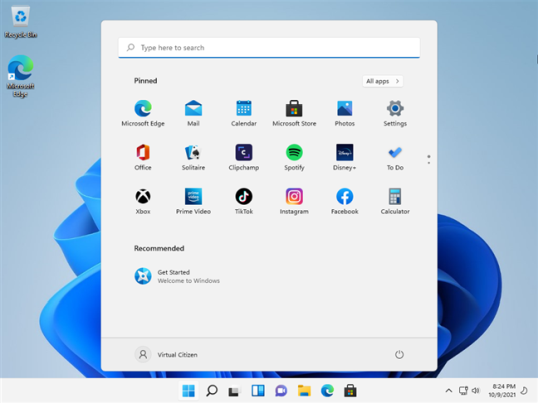 Windows 11, работающая на виртуальной машине с помощью VMware Workstation Player Free