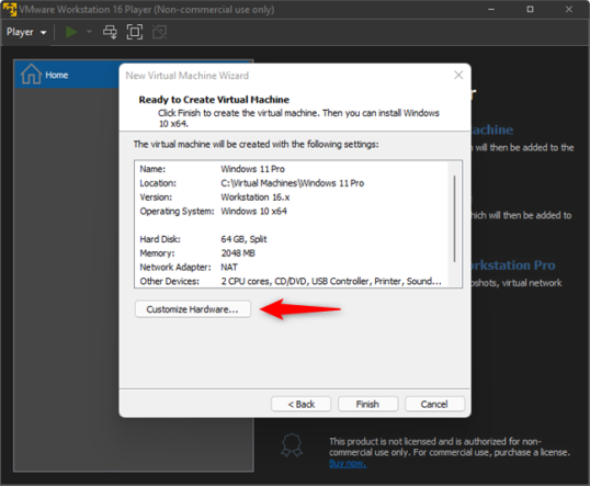 Нажмите или коснитесь Настроить оборудование