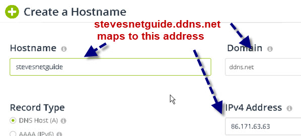 настройки ddns для no-ip.com