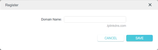 Введите доменное имя для DDNS