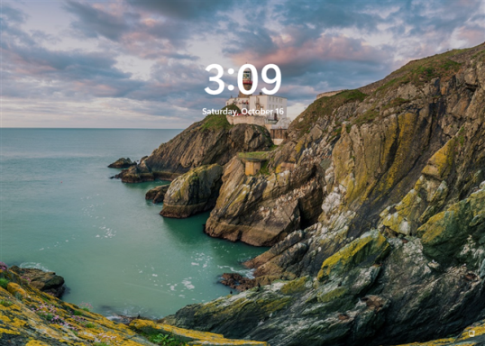 Экран блокировки Windows 11