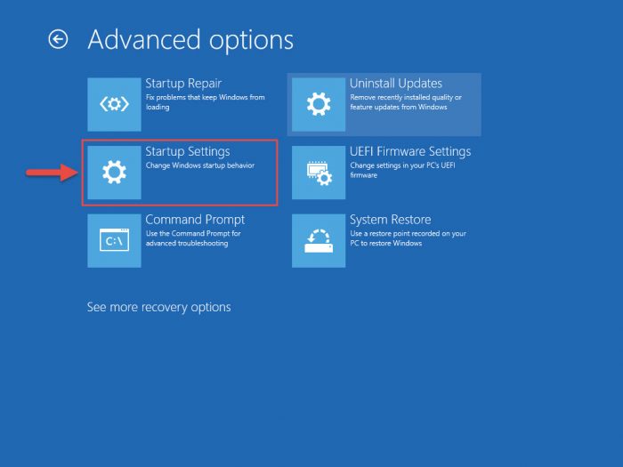 Открыть настройки запуска