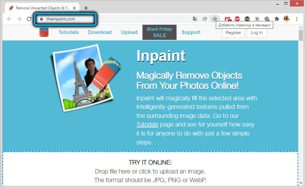 Онлайн-сервис theinpant