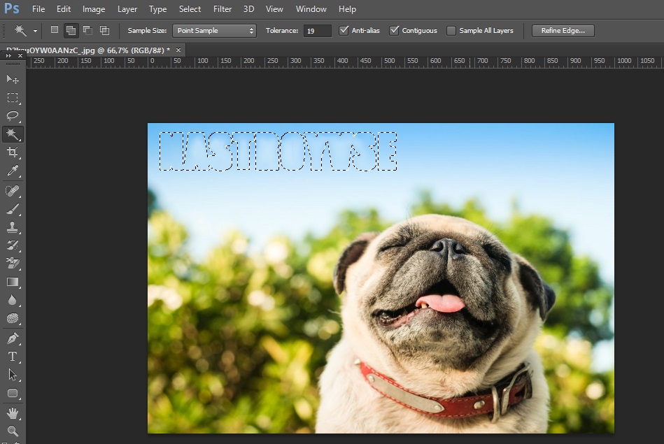 Удаление водяного знака в Фотошопе