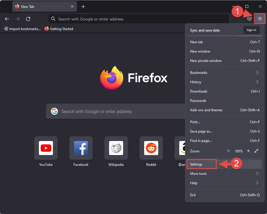 настройки фаерфокса