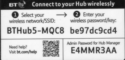 BT-HUB-карта паролей