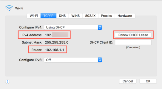 Проверьте IP-адрес маршрутизатора на Mac