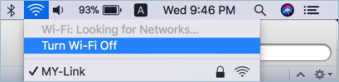 Отключить Wi-Fi на Mac