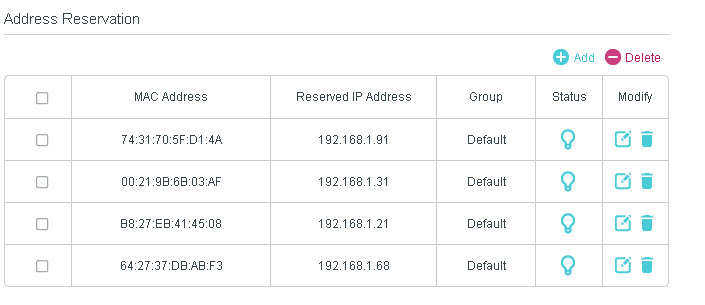 tp-link-адрес-бронирование