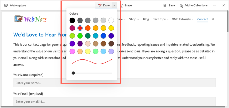 Веб-захват разметки