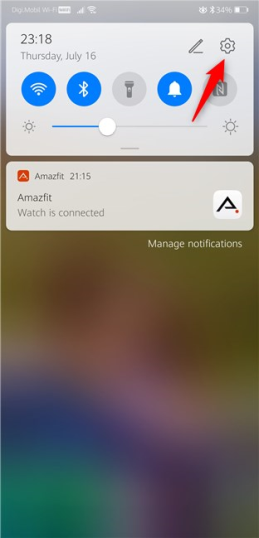 Открытие настроек на телефоне Android