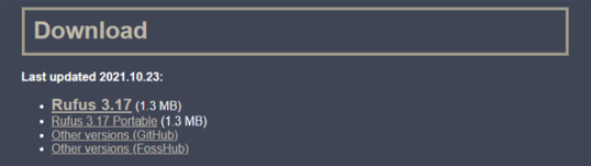 Скачайте и запустите Руфус