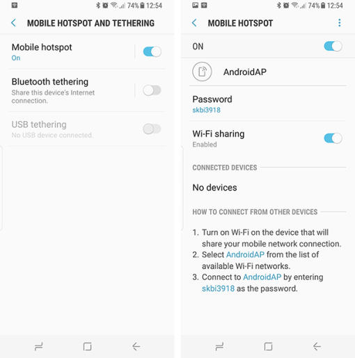 андроид как точка доступа