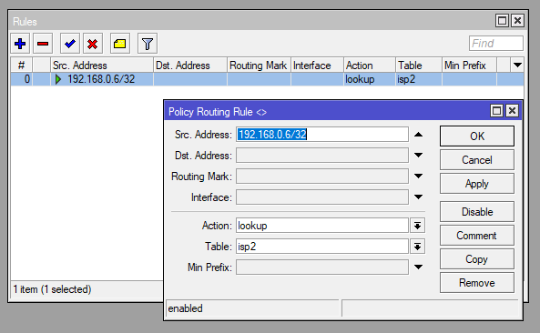 Routing / Rules