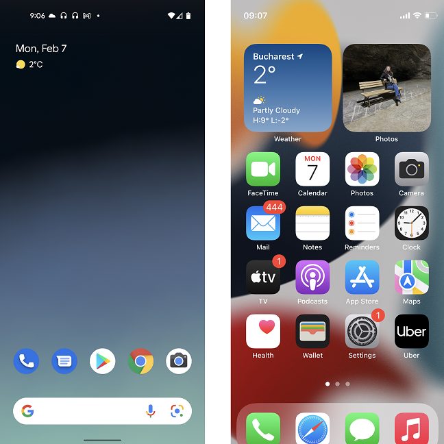 Главный экран на Android-смартфонах гораздо более настраиваемый, чем на iPhone.