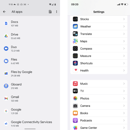 Количество приложений, поставляемых в комплекте со смартфонами Android, сильно различается в зависимости от производителя.
