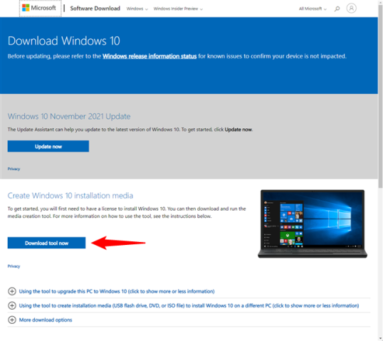 Вам не нужен ключ продукта для загрузки Windows 10