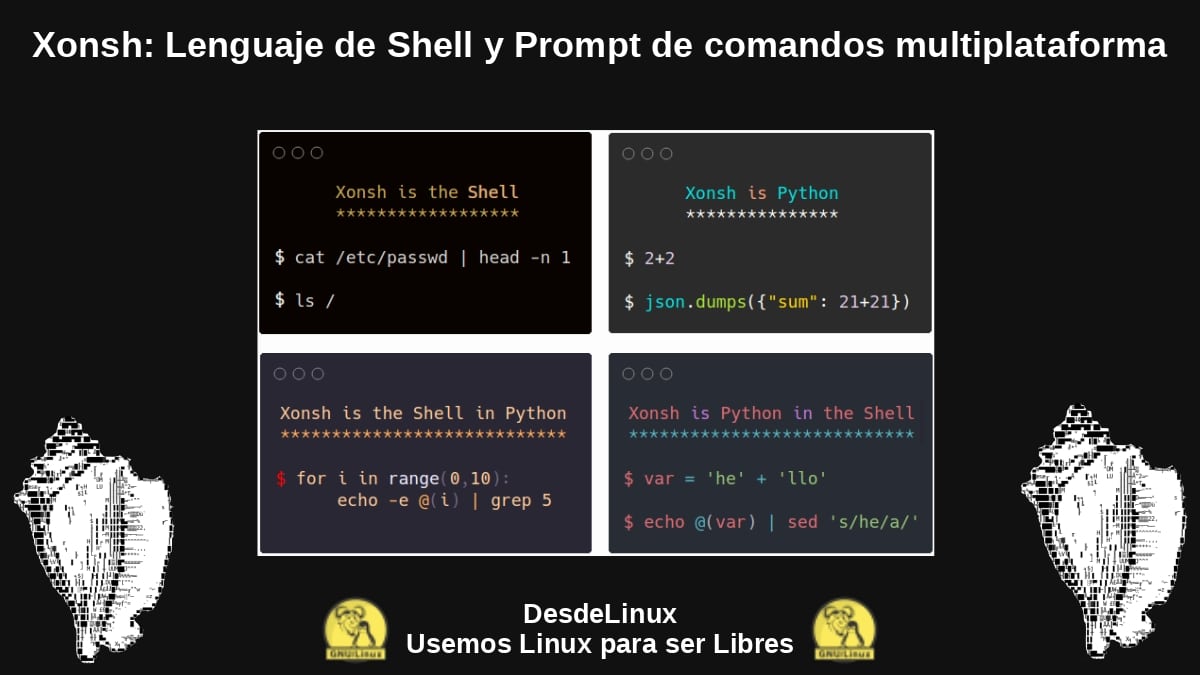 Xonsh: оболочка для Bash, Python и др.