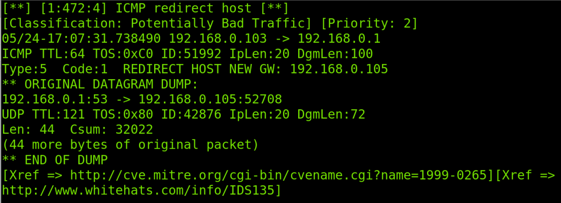 Оповещения в Snort в Linux