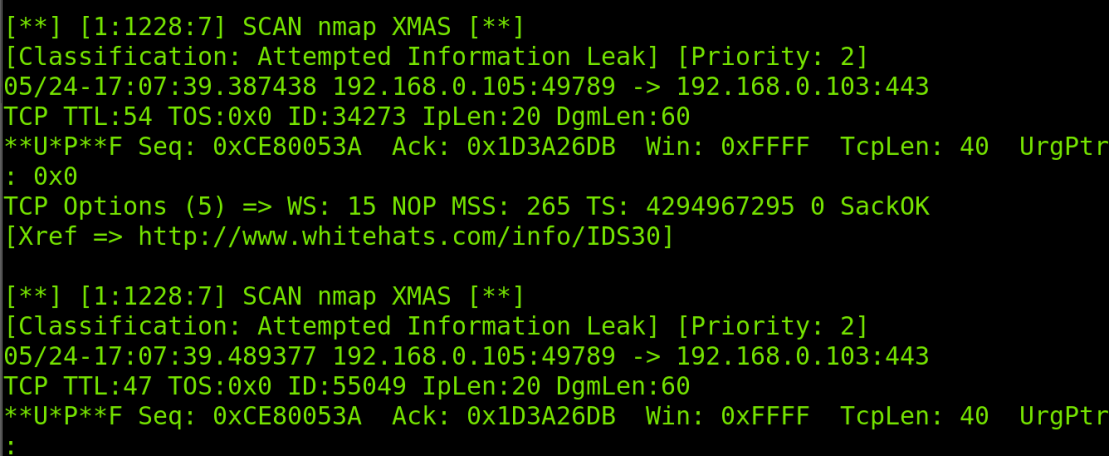 Оповещения в Snort в Linux
