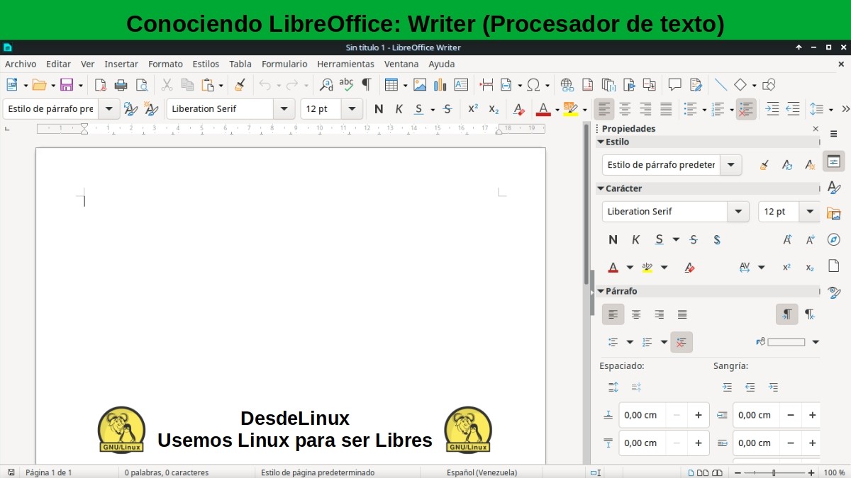 Знакомство с LibreOffice — Урок 02: Писатель