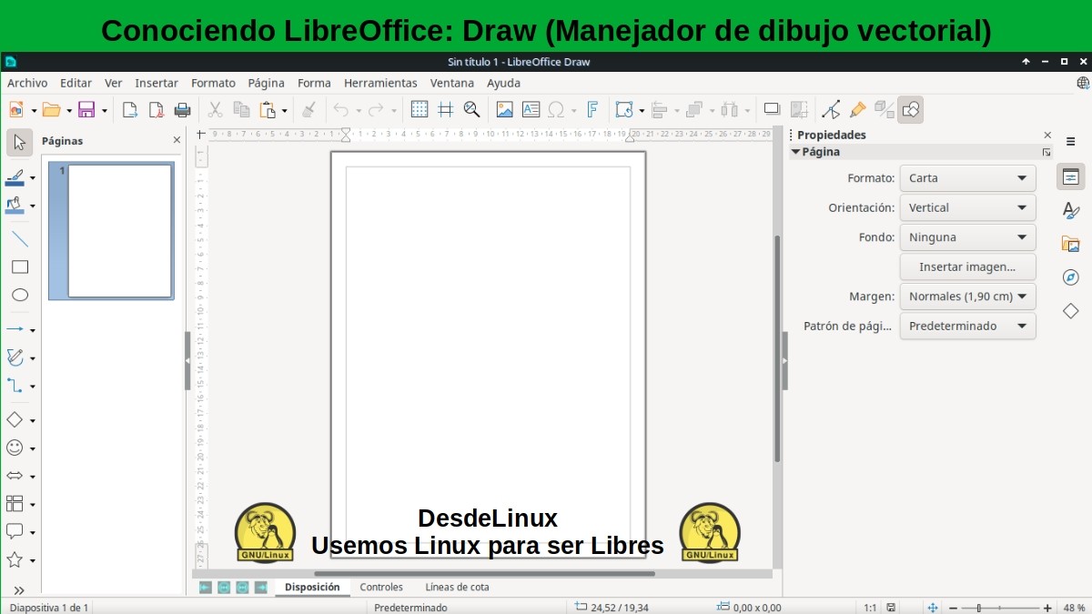 Знакомство с LibreOffice - Учебник 02: Drwa