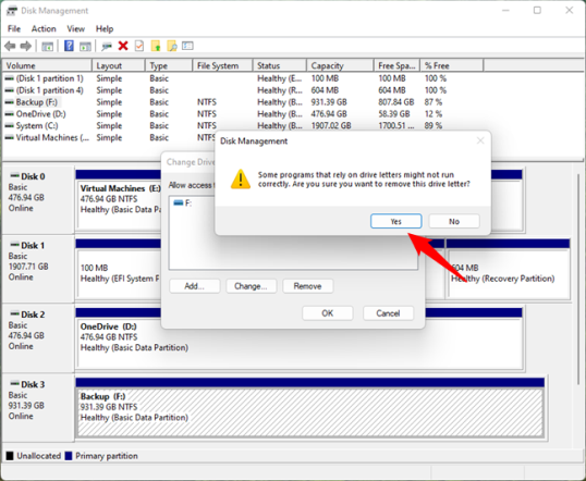 Закройте все открытые файлы и приложения, чтобы продолжить