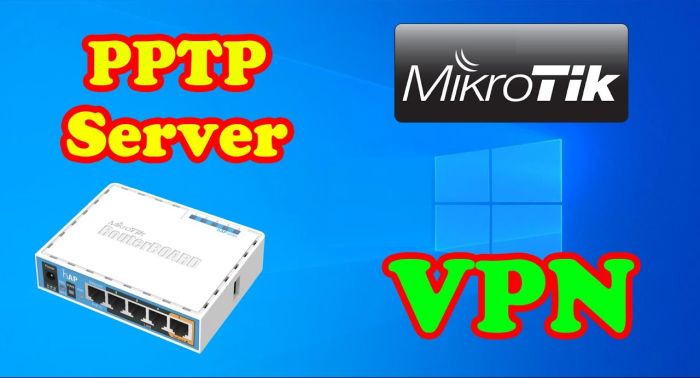 VPN PPTP сервер на устройстве Mikrotik