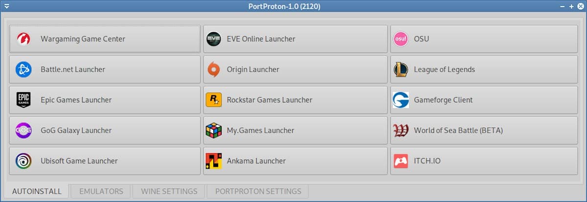 PortWINE: визуальный интерфейс 1