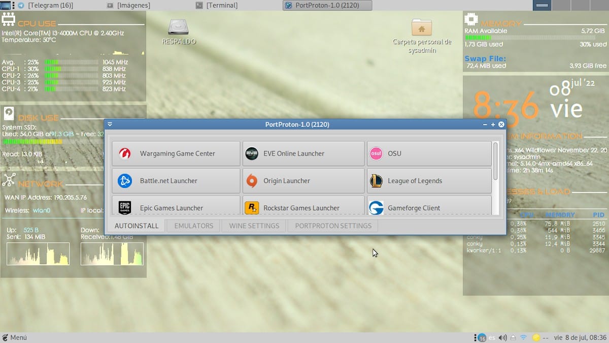 PortWINE: Скриншот установки и использования - 8