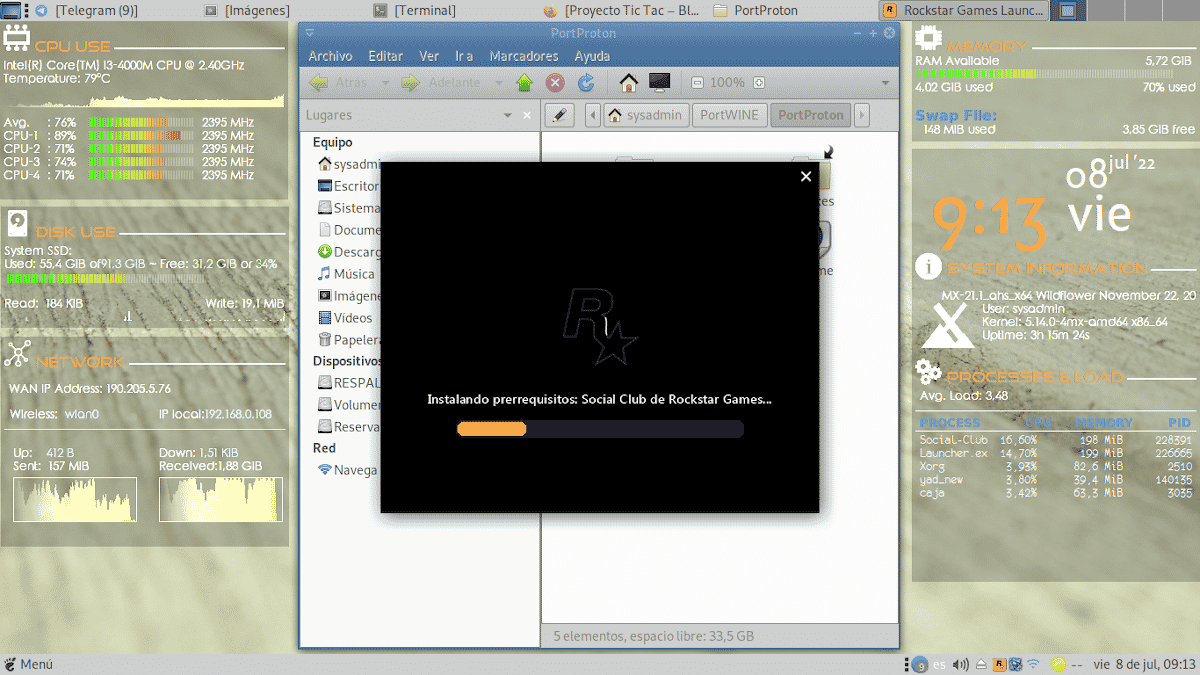 PortWINE: Скриншот установки и использования - 19