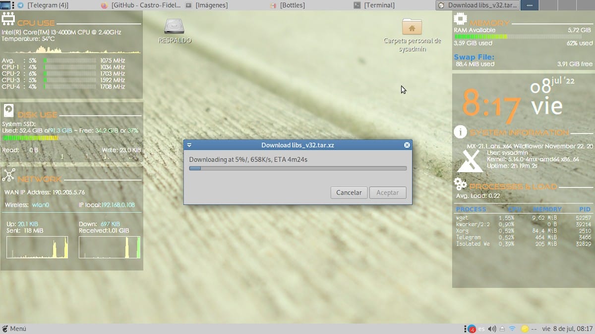 PortWINE: Скриншот установки и использования - 4