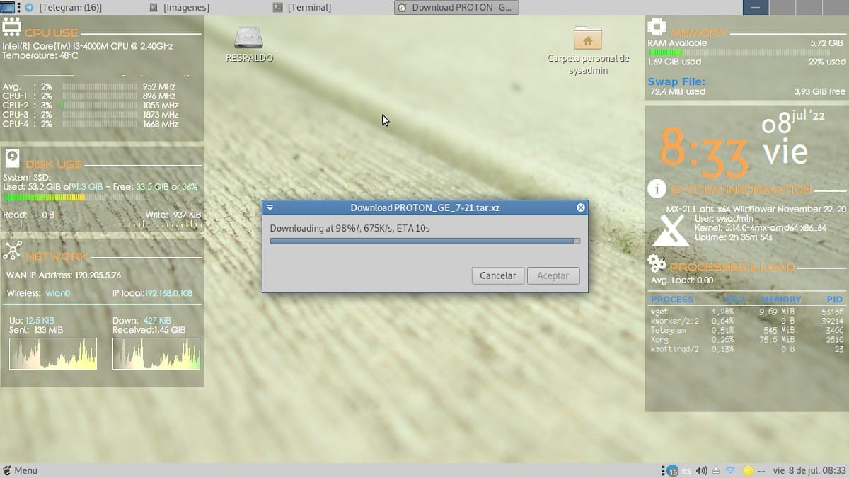 PortWINE: Скриншот установки и использования - 5