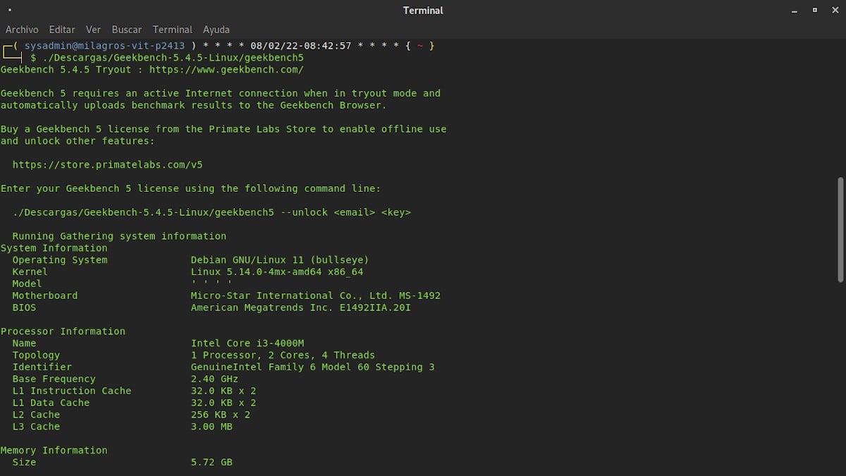 Выполнение и визуализация процесса бенчмаркинга - 1