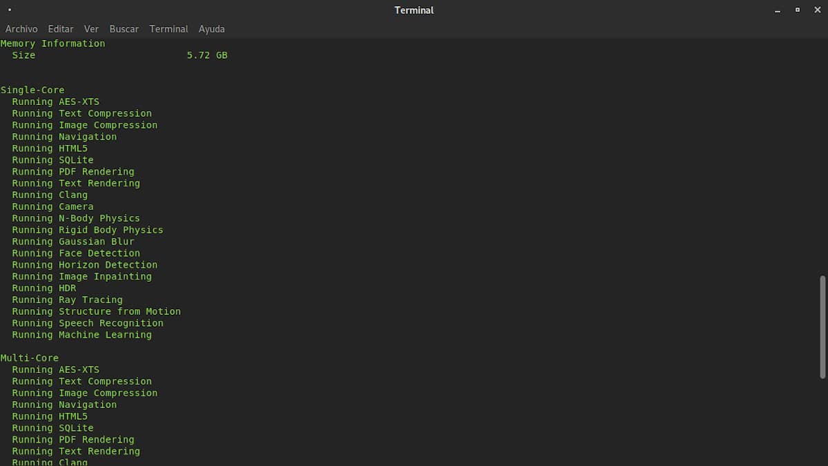 Выполнение и визуализация процесса бенчмаркинга - 2
