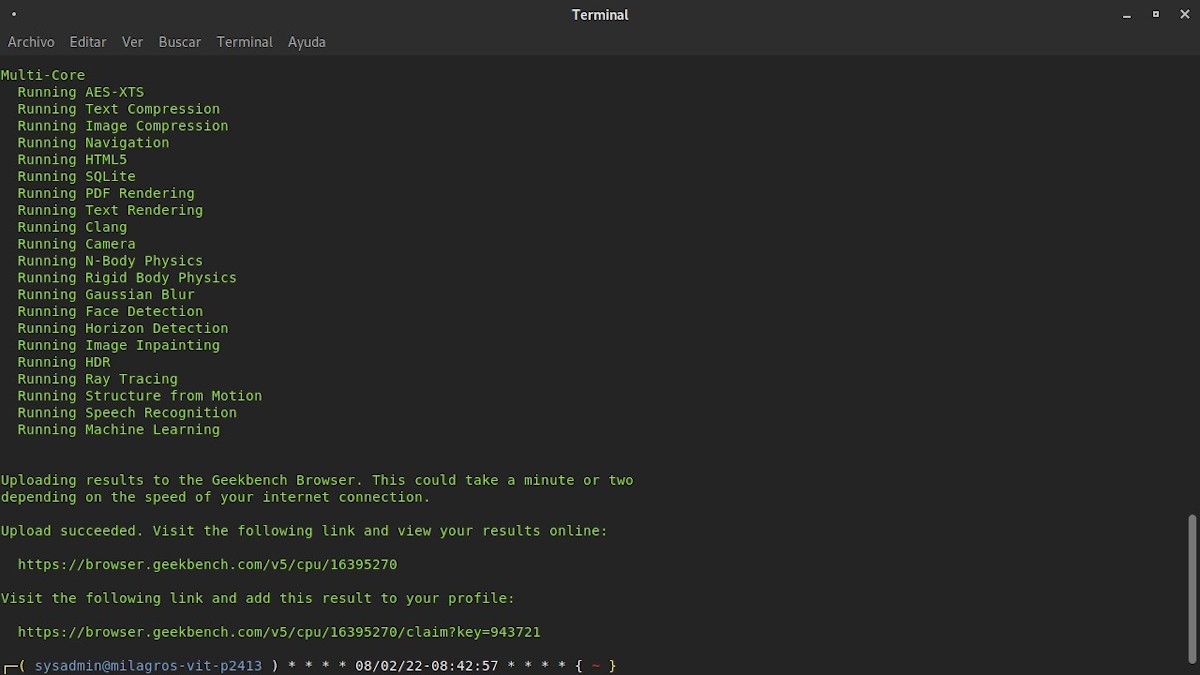 Выполнение и визуализация процесса бенчмаркинга - 3