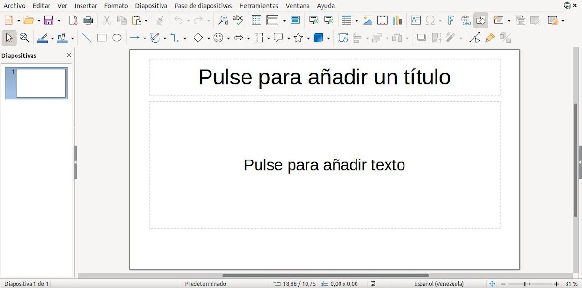 Визуальный интерфейс и дизайн LO Impress