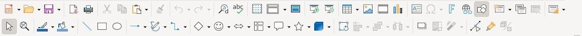 Панель инструментов LO Impress
