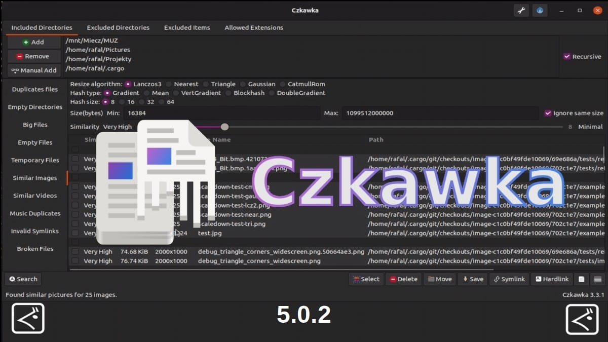 Czkawka 5.0.2: 5-я версия года