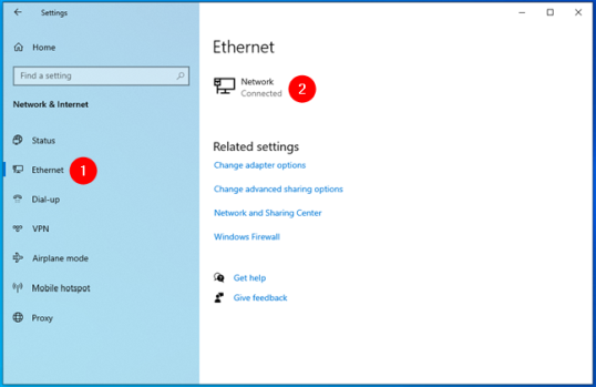 Текущая подключенная сеть