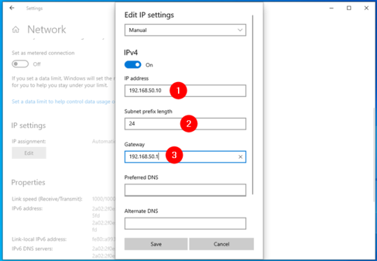 Установка статического IP-адреса в Windows 10