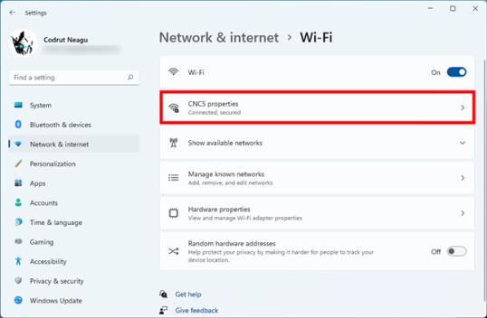 Свойства сети