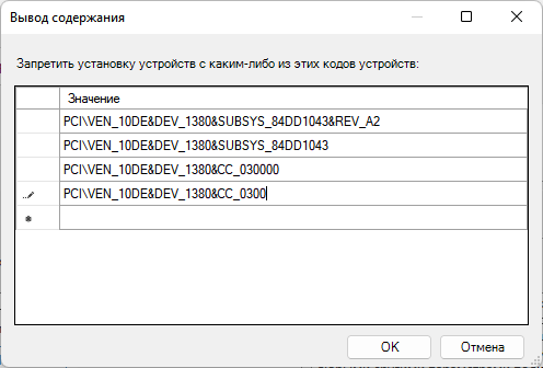 вывод содержания