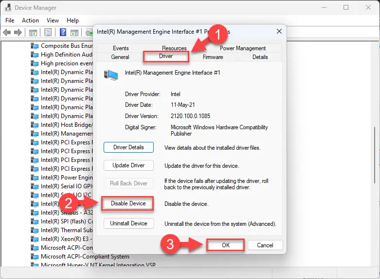Отключить устройство