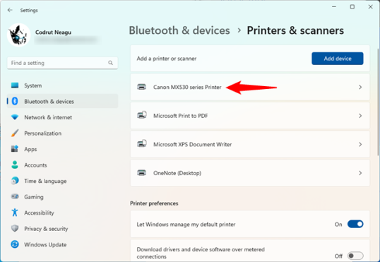 Локальный USB-принтер установлен
