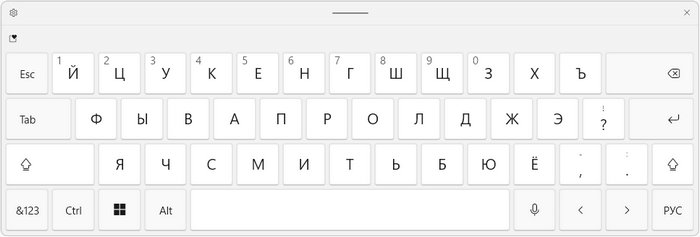 сенсорная клавиатура