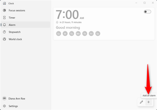 Добавить будильник в Windows 10 и Windows 11