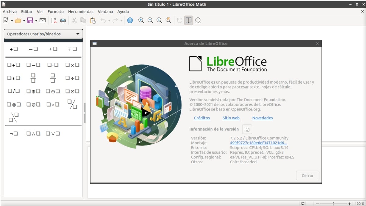 LibreOffice Math: знакомство с менеджером математических формул
