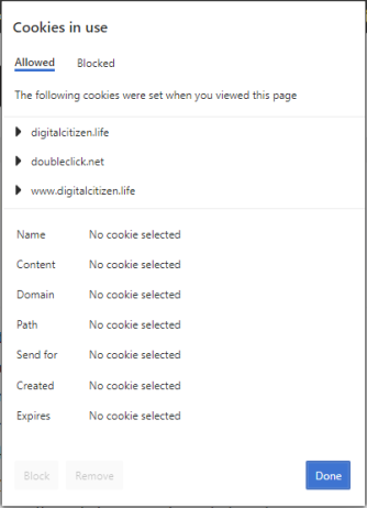 Используемые файлы cookie на нашем веб-сайте Digital Citizen